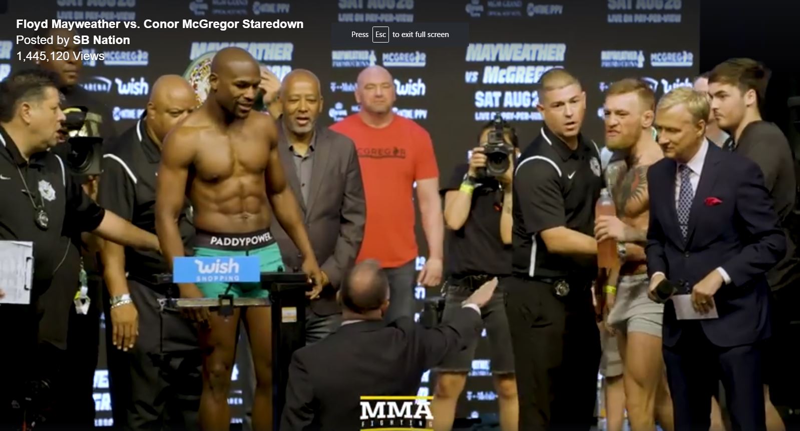 Connor McGregor Seems A Little Excited To See Mayweather In His Underwear