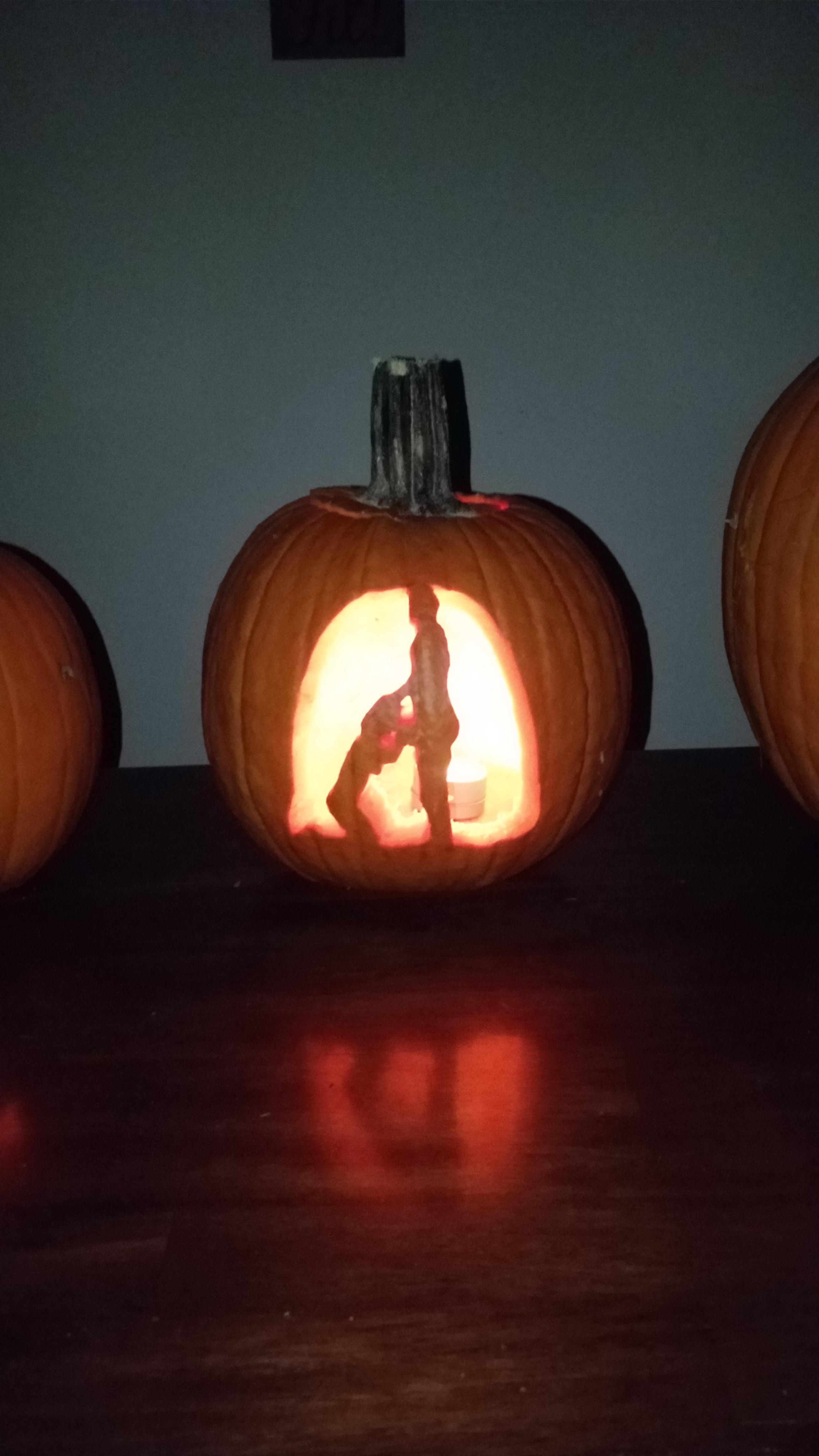 My Girlfriend Won’t Let Me Put My Pumpkin On The Porch This Year So I’m Putting It On Reddit.
