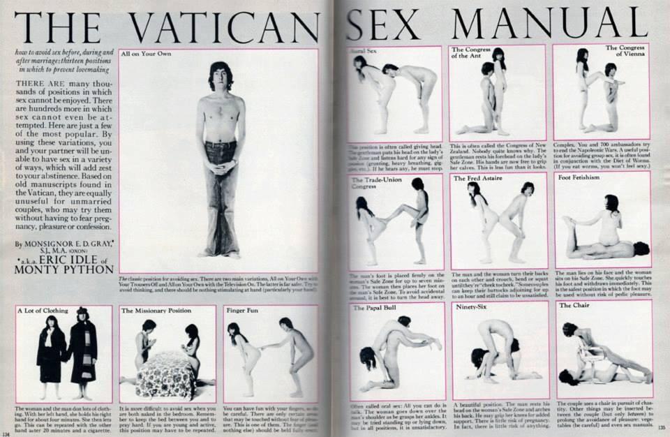 The Vatican Sex Manual…